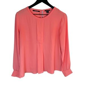 Scotch & Soda Sz Medium Peach Coral Long Sleeve Blouse.
